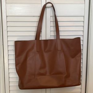 Everlane Leather Day Market Tote - Cognac - Used